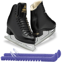 Jackson Ultima Freestyle DJ2192 Men's Figure Skates Width: M, Size: Adult 6 Bundle with Skate Guards