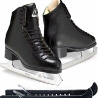 Jackson Classique men Ice Skate Bundle — Guardog 802 guards Jackson Ultima Classique JS1992 Mens 6.5 Bundle with Skate Guards
