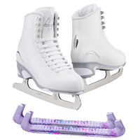 Jackson Ultima Finesse Figure Ice Skates JS450 Bundle with Skate Guards Size Adult 4