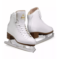 Jackson Ultima Classique JS1990 white figure skates for women and girls with Ultima Mirage blades