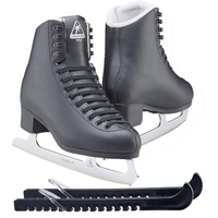 Jackson Ultima Classic JC552 Mens/Boys Figure Ice Skates, Medium Width, Bundle with Skate Guards Mens Size 6