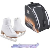 Jackson Classic JC200 Womens Figure Ice Skates Bundle with Skate Guards and Bag Size Womens 7