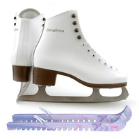 SKATE GURU Botas Model: Regina Figure Ice Skates/Size: Girls' 10 Bundle with Skate Guards