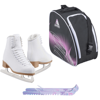 Jackson Classic JC200 Womens Figure Ice Skates Bundle with Skate Guards and Bag Size Womens 4