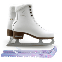 SKATE GURU Botas Model: Diana Figure Ice Skates/Size: Girls' 3 Bundle with Skate Guards