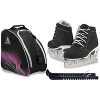 Jackson Ultima Recreational Women's Figure Ice Skates Softec Diva DV3000 / Color: Black, Adult Size: 4 Bundle with Free Bag and Guardog Skate Guards