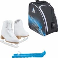 Jackson Classic JC500 Womens Figure Ice Skates Womens 4 Bundle with Skate Guards and Bag