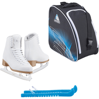 Jackson Classic JC500 Womens Figure Ice Skates Womens 4 Bundle with Skate Guards and Bag