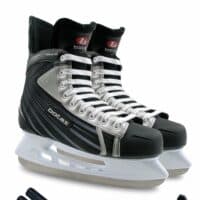 Botas Botas Attack ice skates in Black / Silver with Guardog 602 guards
