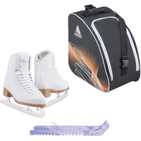 Jackson Classic JC500 Womens Figure Ice Skates Womens 6 Bundle with Skate Guards and Bag
