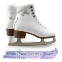 SKATE GURU Botas Model: Stella Figure Ice Skates/Size: Girls' 10 Bundle with Skate Guards