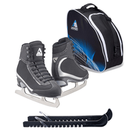 Jackson Ultima Softec Vista ST3200 Figure Ice Skates for Women/Color: Black + Bag and Skate Guards, Size: Adult 4 Bundle with Guardog Skate Guards, Jackson Skate Bag JL350