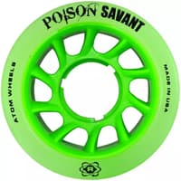 Atom Roller POISON SAVANT Quad Derby Wheels 59X38 Hybrid - Green - PACK OF 4