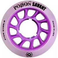 Atom Roller POISON SAVANT Quad Derby Wheels 59X38 Hybrid - Purple - PACK OF 4
