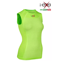 I-EXE Made in Italy - Multizone Compression Sleeveless Women's Shirt Tank-Top - Color: Green