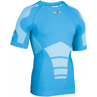 I-EXE Made in Italy - Women's Multizone Short Sleeve Compression Shirt - Blue