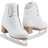 Jackson Ultima Evo Fusion FS2020 Women’s and Girls’ Figure Skates Jackson Ultima Evo Fusion FS2020 white figure skates, pair, with Ultima Mark IV blades