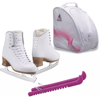 SKATE GURU Jackson Ultima Figure Ice Skates FREESTYLE FS2190 Bundle with Bag and Guardog Skate Guards