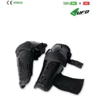 UFO PLAST Made in Italy - Full Flex Knee-Shin Guards, Padded Knee Protector, Black