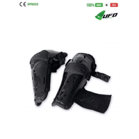 UFO PLAST Made in Italy - Full Flex Knee-Shin Guards, Padded Knee Protector, Black