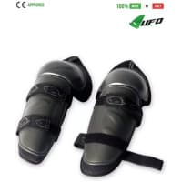 UFO PLAST Made in Italy - Ergonomic MTB knee Shin Guards Pads Protector, One-Size fits all, Black
