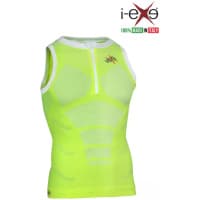 I-EXE Made in Italy - Multizone Compression Sleeveless Men's Shirt Tank-Top - Color: Yellow with White