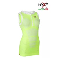 I-EXE Made in Italy – Multizone Compression Sleeveless Women’s Shirt Tank-Top – Color: Yellow with White I-EXE Made in Italy - Multizone Compression Sleeveless Women's Shirt Tank-Top - Color: Yellow with White