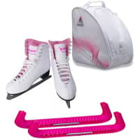 Jackson Ultima SoftSkate Womens’ Ice Skates / Bundle with Jackson Bag, Guardog Skate Guards / Pink Jackson Ultima SoftSkate Womens' Ice Skates / Bundle with Jackson Bag, Guardog Skate Guards / Pink