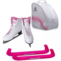 Jackson Ultima SoftSkate Womens’ Ice Skates / Bundle with Jackson Bag, Guardog Skate Guards / Pink Jackson Ultima SoftSkate Womens' Ice Skates / Bundle with Jackson Bag, Guardog Skate Guards / Pink
