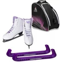Jackson Ultima SoftSkate Womens’ Ice Skates / Bundle with Jackson Bag, Guardog Skate Guards / Purple Jackson Ultima SoftSkate Womens' Ice Skates / Bundle with Jackson Bag, Guardog Skate Guards / Purple