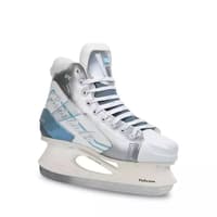 BOTAS Cristalo 171 Women's and Girls' Ice Skates with Hockey Blade – White/Silver