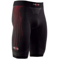 I-EXE Made in Italy – Multizone Compression Men’s Shorts – Color: Black with Red I-EXE Made in Italy - Multizone Compression Men's Shorts - Color: Black with Red