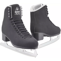 Jackson Ultima Mystique black figure skates for men and boys with Mark II blades