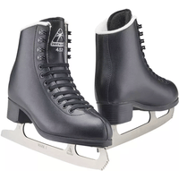 Jackson Ultima Finesse JS452 black figure skates for men and boys with Mark I blades