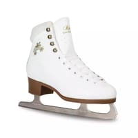 BOTAS Stella Women’s and Girls’ Figure Skates BOTAS Stella white figure skate with plush collar, gold Stella lettering and Nicole blade
