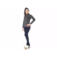 Sagester Figure Skating Jacket Style: 235, Grey with Fuchsia