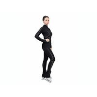 SG.moda P11J11 Black Figure Skating Outfit Jacket | Italian Fabric