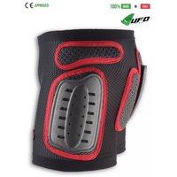 UFO PLAST Made in Italy - Soft Padded Plastic Shorts For Kids, Hip and Side Protection, Black with Red