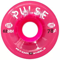 ATOM PULSE Lite Quad Skate Outdoor Wheels 62mm x 33mm 78a – Pink