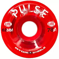 ATOM PULSE Lite Quad Skate Outdoor Wheels 62mm x 33mm 78a – Red
