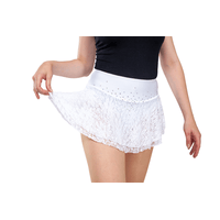 SG.moda S12 White Figure Skating Skirt | Italian Fabric