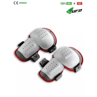 UFO PLAST Made in Italy - Multisport Knee Guards, High Resistance Plastic Knee Pads Protector, White
