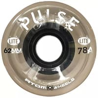 ATOM PULSE Lite Quad Skate Outdoor Wheels 62mm x 33mm 78a – Smoke