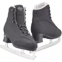 Jackson Softec Elite ST7202 men's ice skates, a pair of black microfiber boots on Ultima Mark II figure blades
