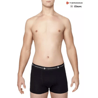 THERMOWAVE - MERINO LIFE / Mens Merino Wool Boxer Briefs / BLACK