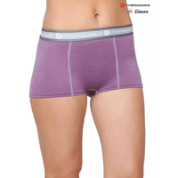 THERMOWAVE - MERINO LIFE / Womens Merino Wool Boxer Briefs / GRAPEADE
