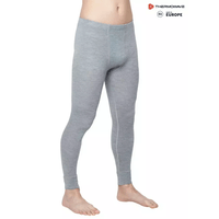 THERMOWAVE – MERINO WARM / Mens 100% Merino Wool Pants / SILVER MELANGE THERMOWAVE - MERINO WARM / Mens 100% Merino Wool Pants / SILVER MELANGE
