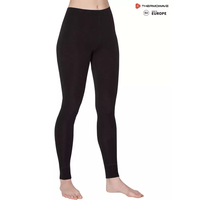 THERMOWAVE - MERINO WARM / Womens 100% Merino Wool 180 GSM Pants / BLACK