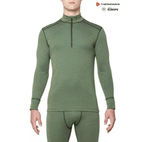 THERMOWAVE – MERINO XTREME / Mens Merino Wool Shirt / CAPULET OLIVE+ZIP THERMOWAVE - MERINO XTREME / Mens Merino Wool Shirt / CAPULET OLIVE+ZIP