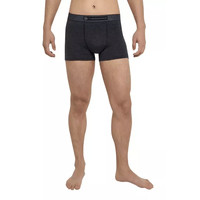 THERMOWAVE - MERINO LIFE / Mens Merino Wool Boxer Briefs / Dark Grey Melange